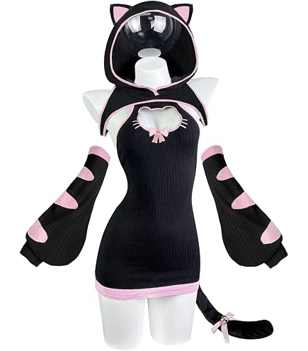 Amazon.com: KORURACLUB Cat Maid Outfit Sexy Apron Cosplay Lingerie